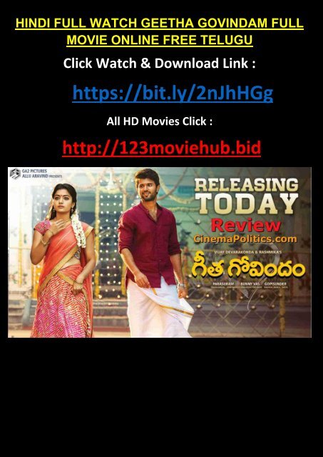 geetha govindam movie free download